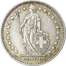 Coin, Switzerland, Franc, 1958, Bern, EF(40-45), Silver, KM:24