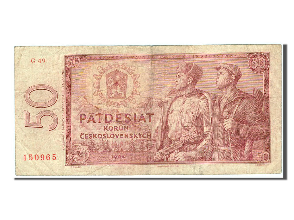 Cecoslovacchia, 50 Korun, 1964, BB