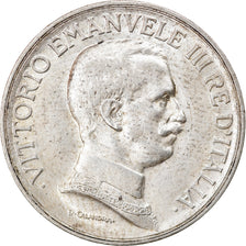 Moneta, Włochy, Vittorio Emanuele III, Lira, 1917, Rome, AU(55-58), Srebro