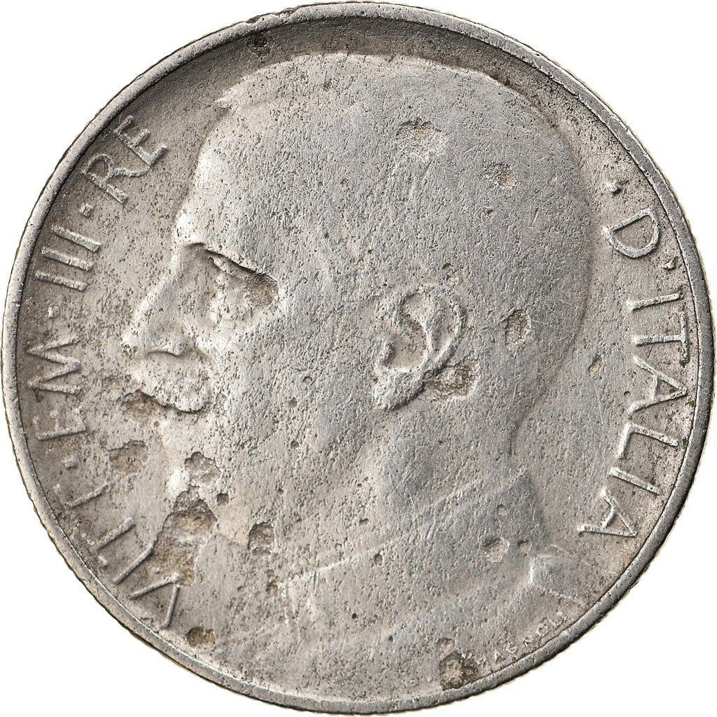 Coin, Italy, Vittorio Emanuele III, 50 Centesimi, 1925, Rome, F(12-15), Nickel