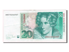Banknote, GERMANY - FEDERAL REPUBLIC, 20 Deutsche Mark, 1993, AU(55-58)
