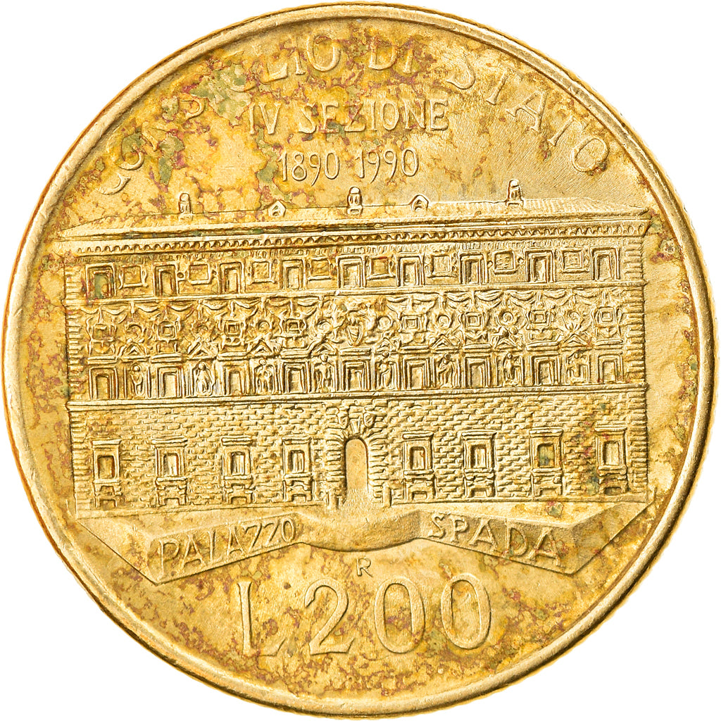 Moneda, Italia, 200 Lire, 1990, Rome, BC+, Aluminio - bronce, KM:135