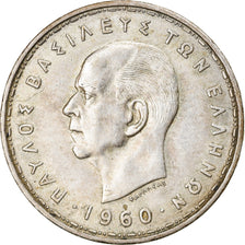 Coin, Greece, 20 Drachmai, 1960, EF(40-45), Silver, KM:73