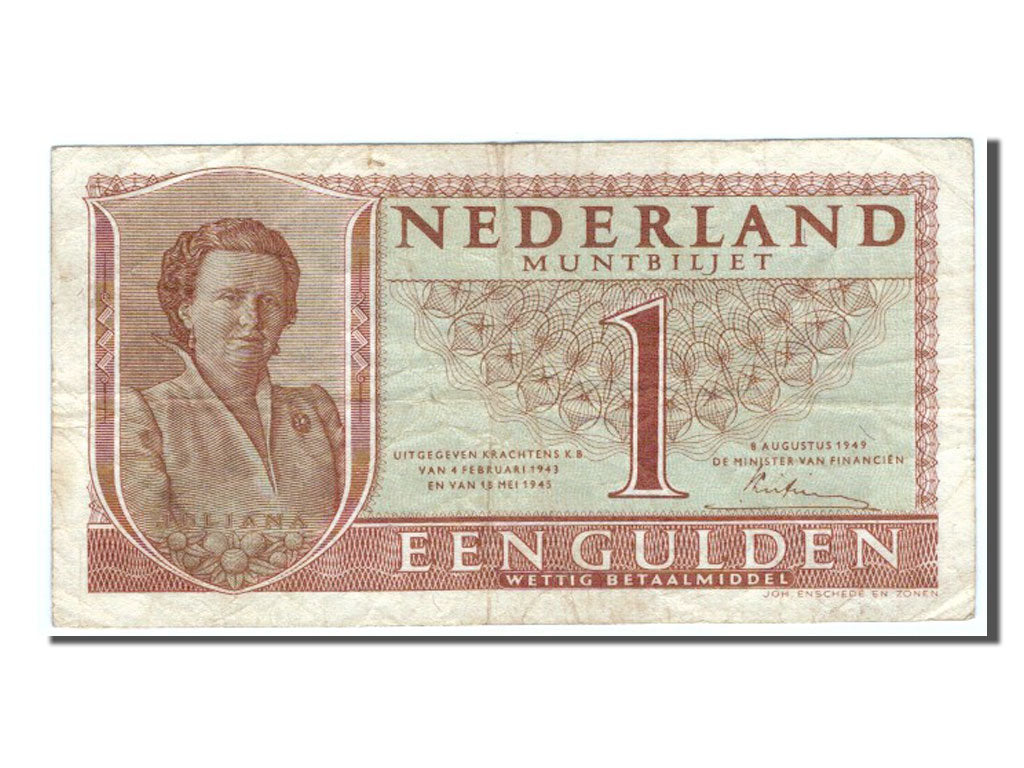 Paesi Bassi, 1 Gulden, 1949, BB