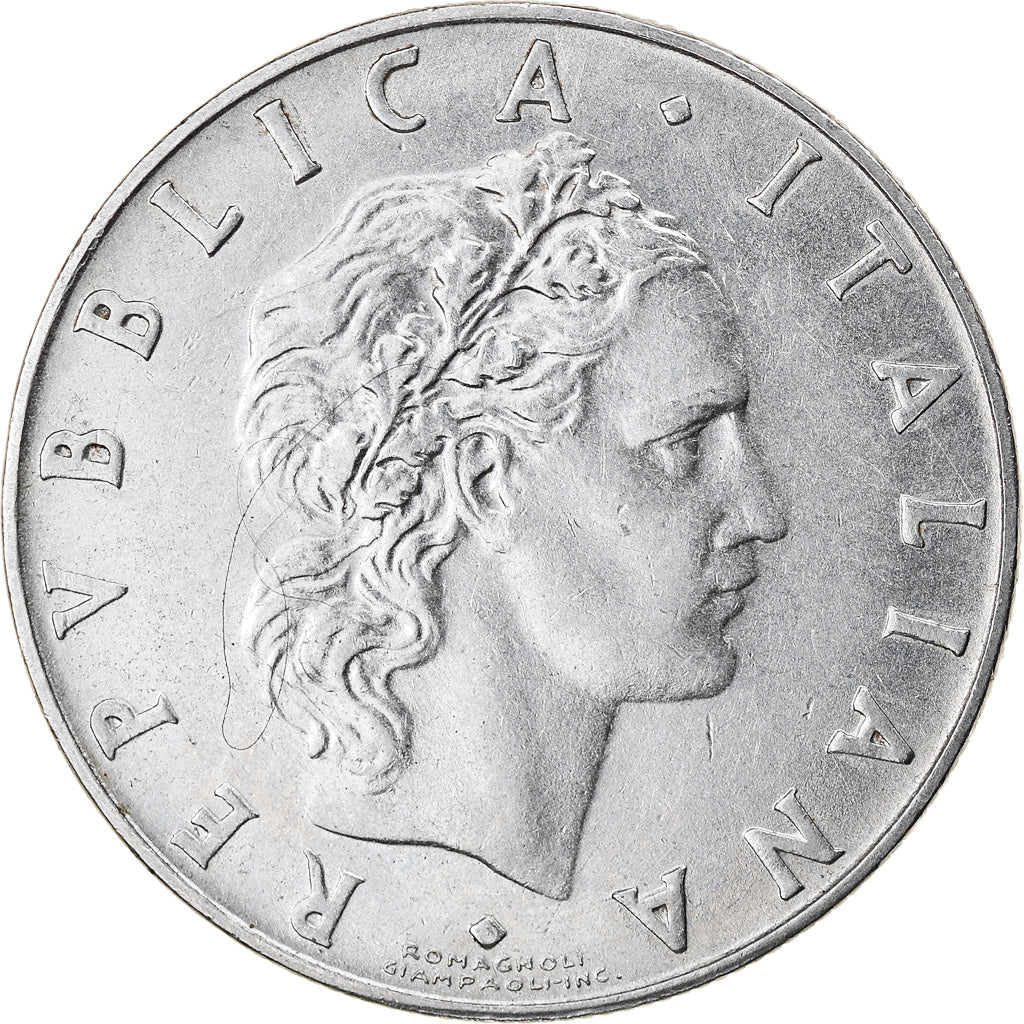 Coin, Italy, 50 Lire, 1960, Rome, EF(40-45), Stainless Steel, KM:95.1
