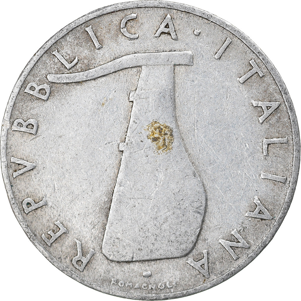 Moeda, Itália, 5 Lire, 1952, Rome, VF(20-25), Alumínio, KM:92