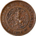 Coin, Netherlands, William III, 1/2 Cent, 1884, EF(40-45), Bronze, KM:109.1