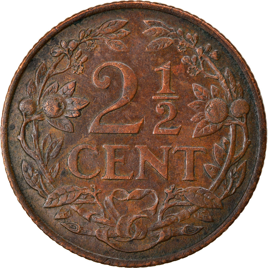 Coin, Curacao, 2-1/2 Cents, 1948, Denver, EF(40-45), Bronze, KM:42