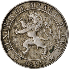 Coin, Belgium, Leopold II, 5 Centimes, 1894, VF(30-35), Copper-nickel, KM:41