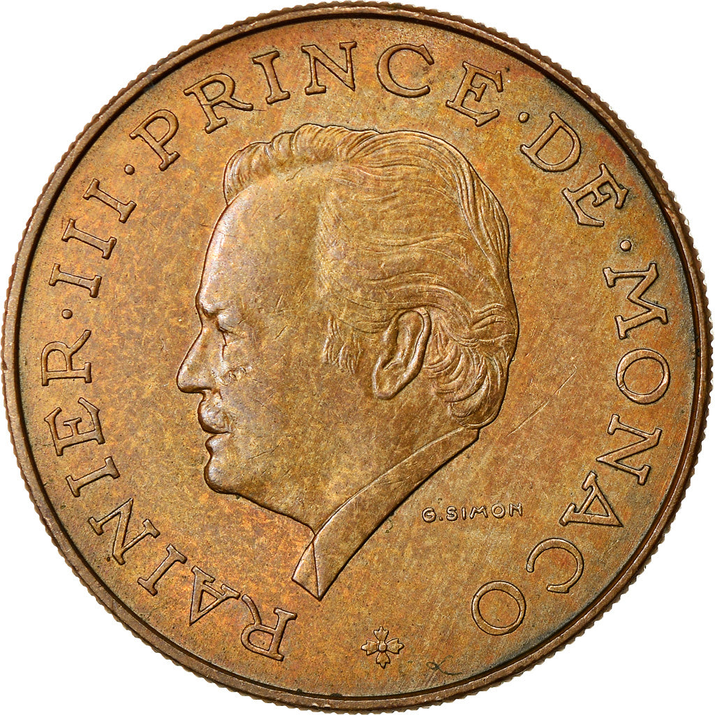 Coin, Monaco, Rainier III, 10 Francs, 1974, EF(40-45), Copper-Nickel-Aluminum