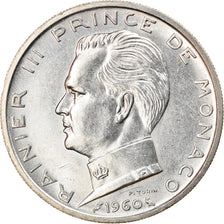 Monnaie, Monaco, Rainier III, 5 Francs, 1960, SUP, Argent, Gadoury:MC 152