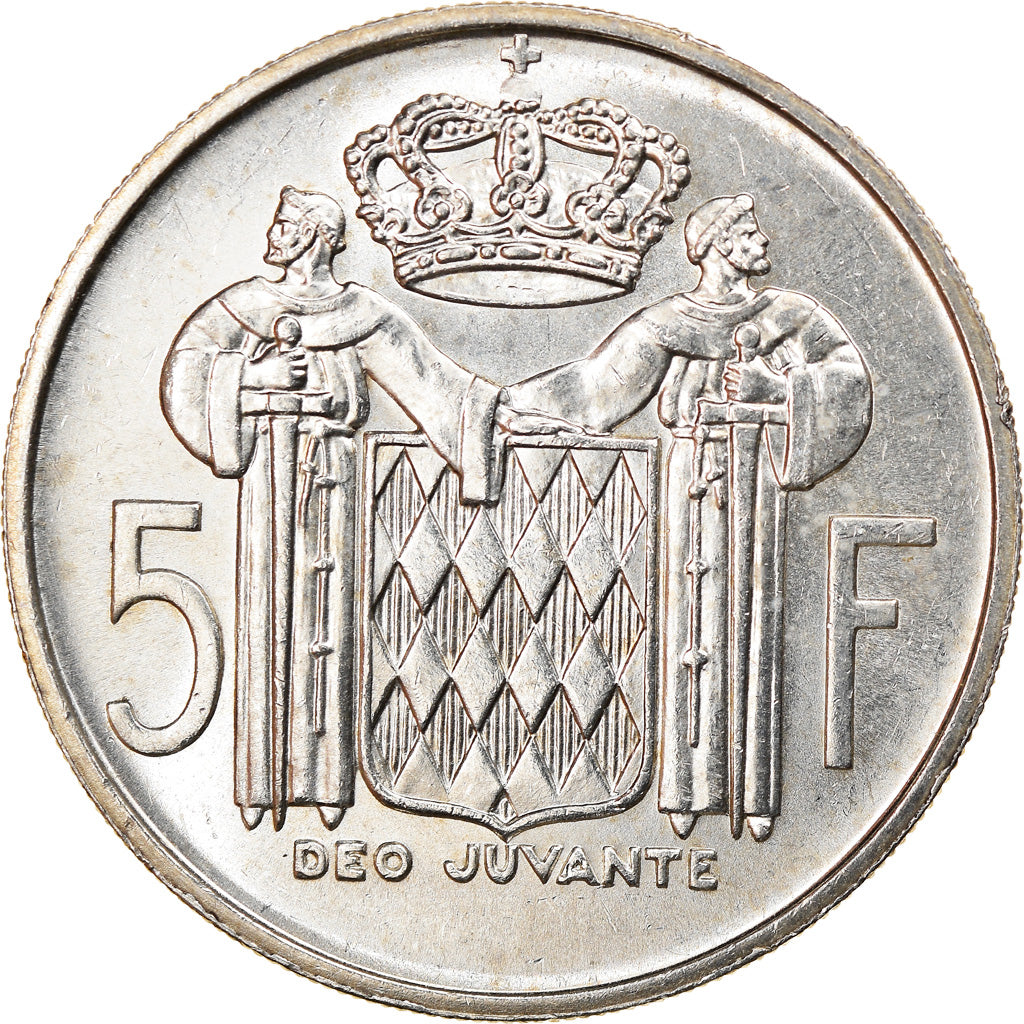 Monnaie, Monaco, Rainier III, 5 Francs, 1960, SUP, Argent, Gadoury:MC 152