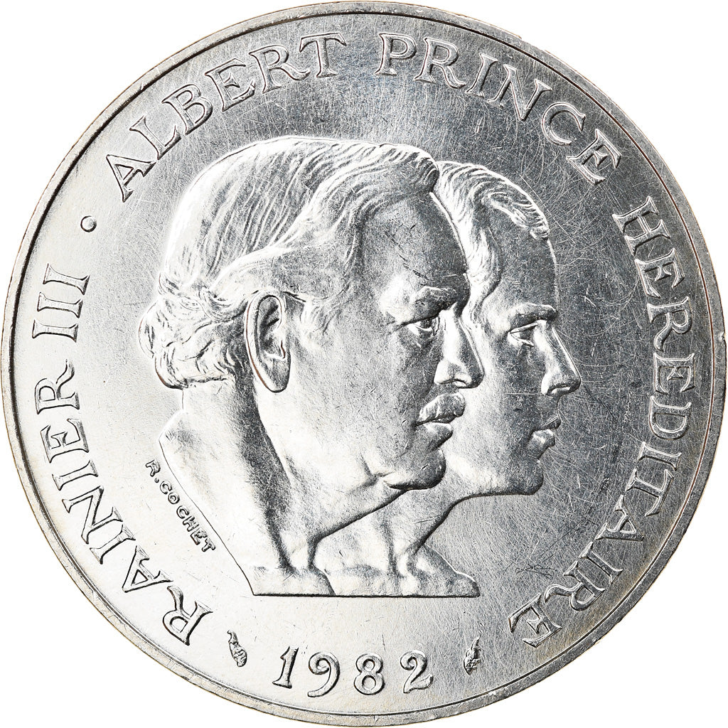 Coin, Monaco, Rainier III, 100 Francs, 1982, AU(55-58), Silver, KM:161