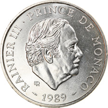Coin, Monaco, Rainier III, 100 Francs, 1989, AU(55-58), Silver, KM:164