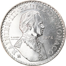 Coin, Monaco, Rainier III, 50 Francs, 1974, AU(55-58), Silver, KM:152.1