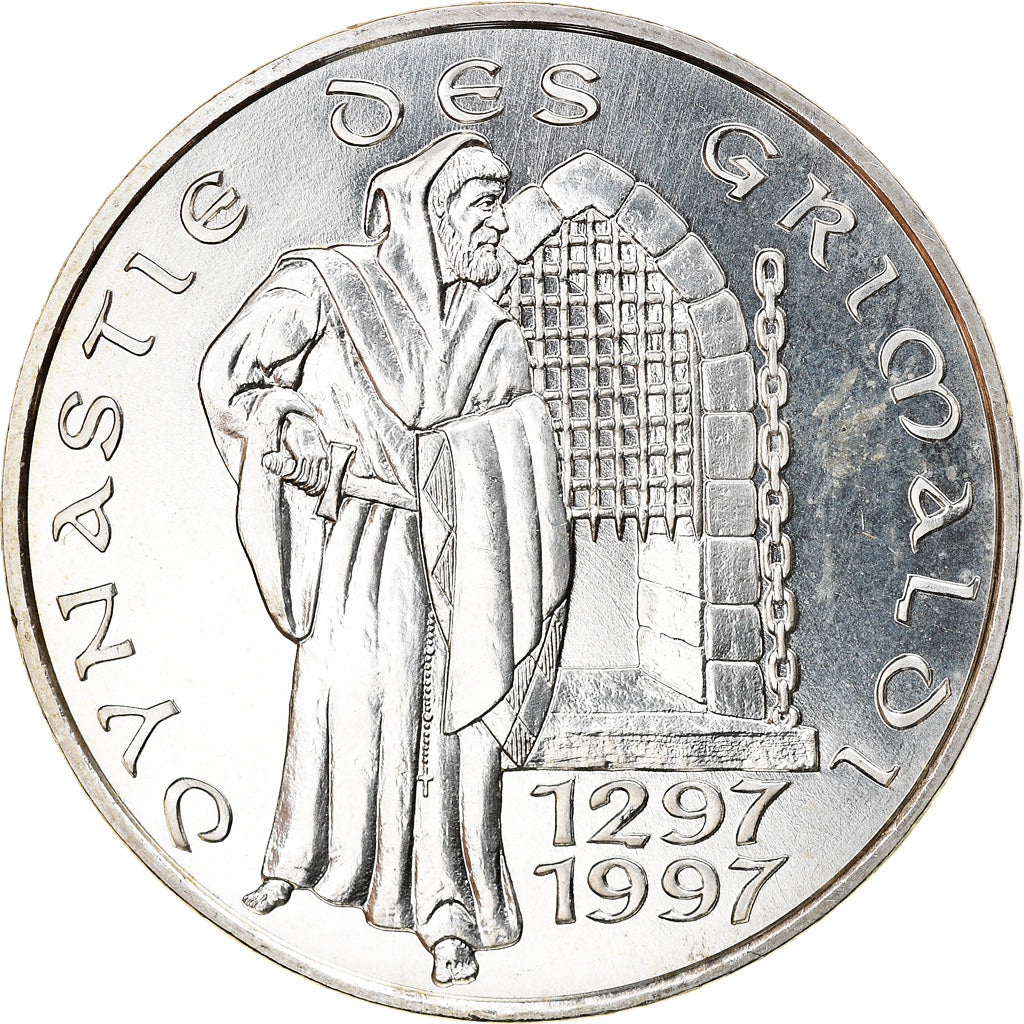 Coin, Monaco, Rainier III, 100 Francs, 1997, Paris, Malizia, MS(63), Silver