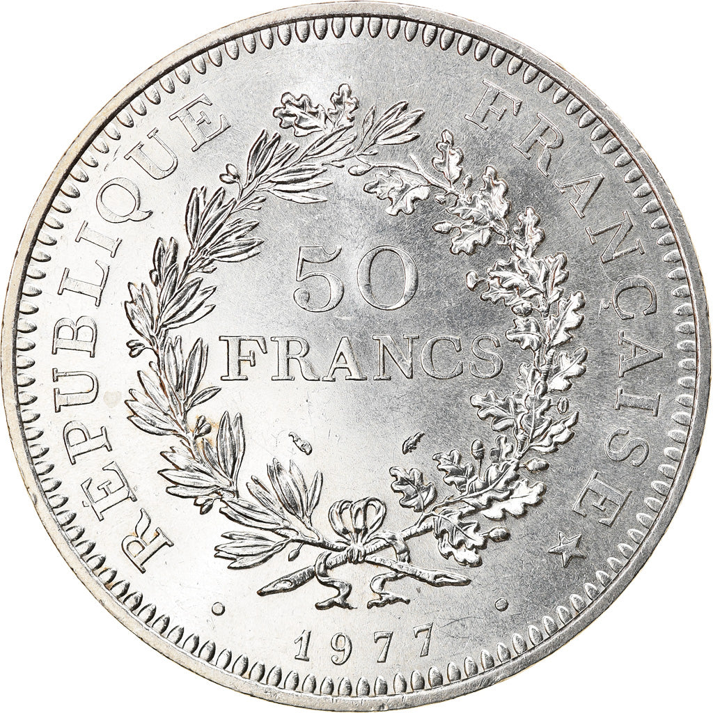 Monnaie, France, Hercule, 50 Francs, 1977, Paris, SUP, Argent, Gadoury:882