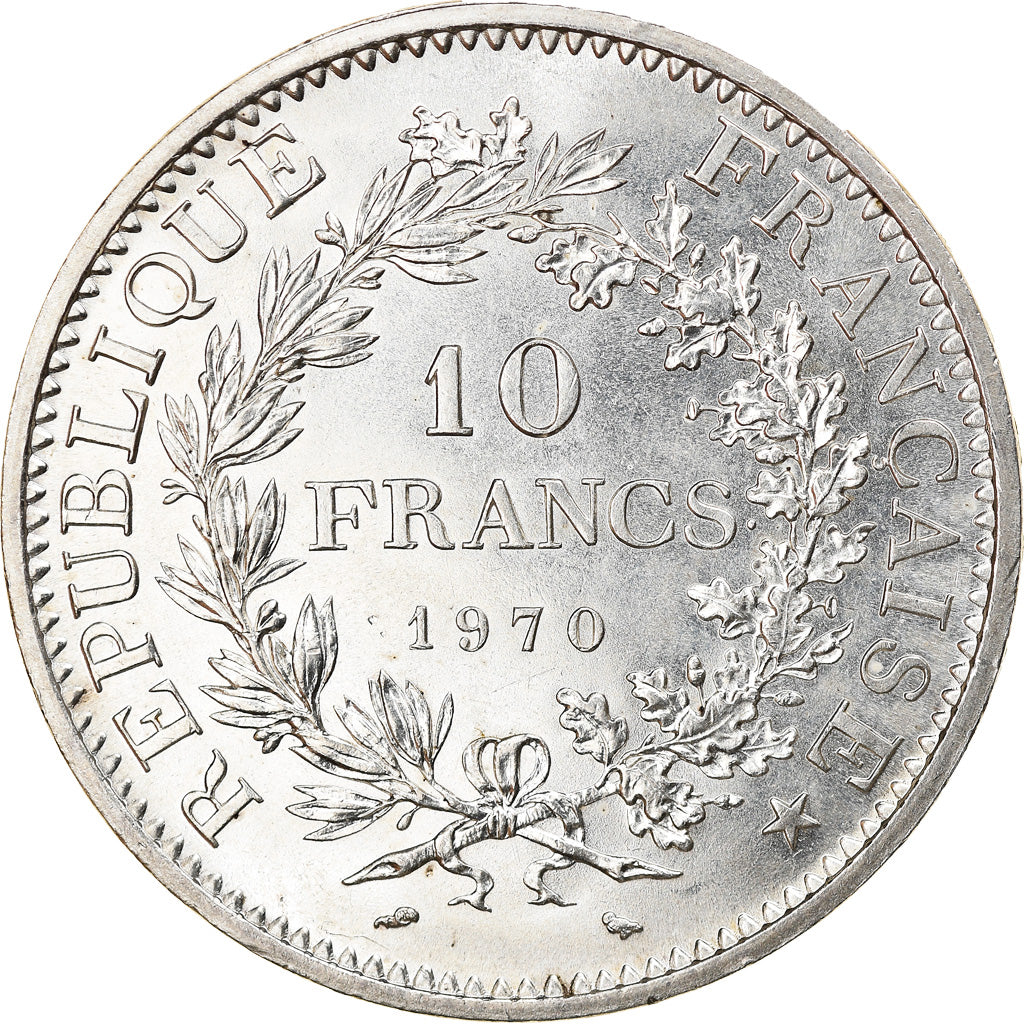 Coin, France, Hercule, 10 Francs, 1970, Paris, MS(63), Silver, KM:932