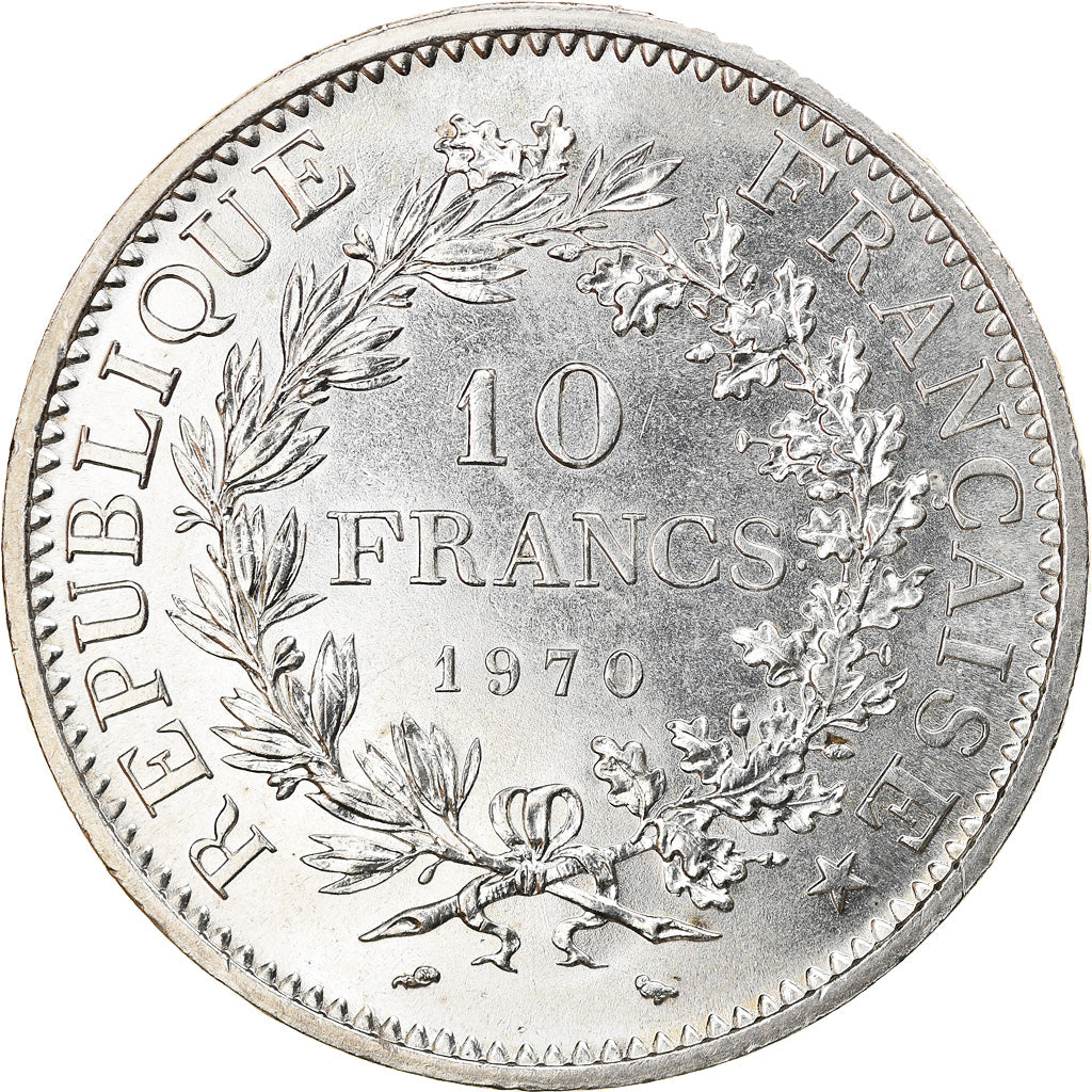 Coin, France, Hercule, 10 Francs, 1970, Paris, AU(55-58), Silver, KM:932