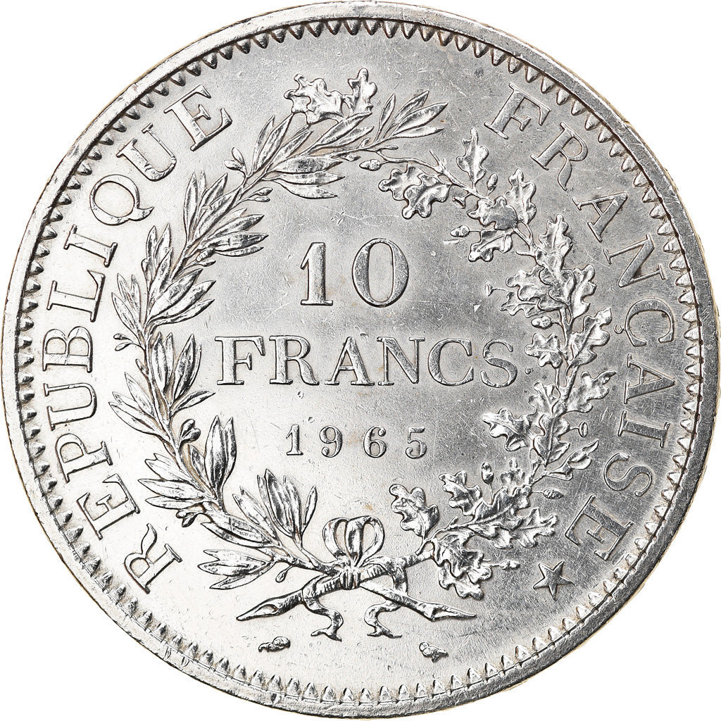 Coin, France, Hercule, 10 Francs, 1965, Paris, AU(50-53), Silver, KM:932