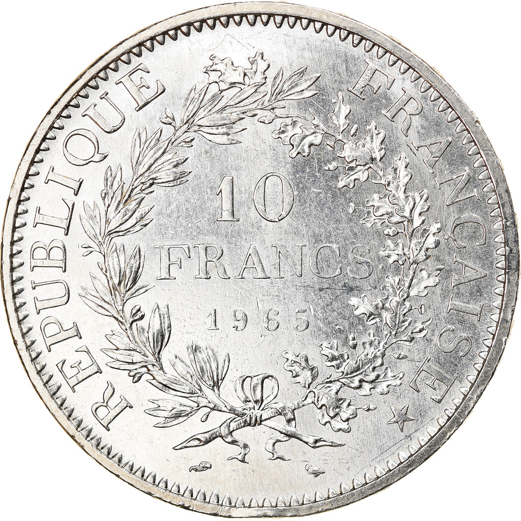 Coin, France, Hercule, 10 Francs, 1965, Paris, EF(40-45), Silver, KM:932