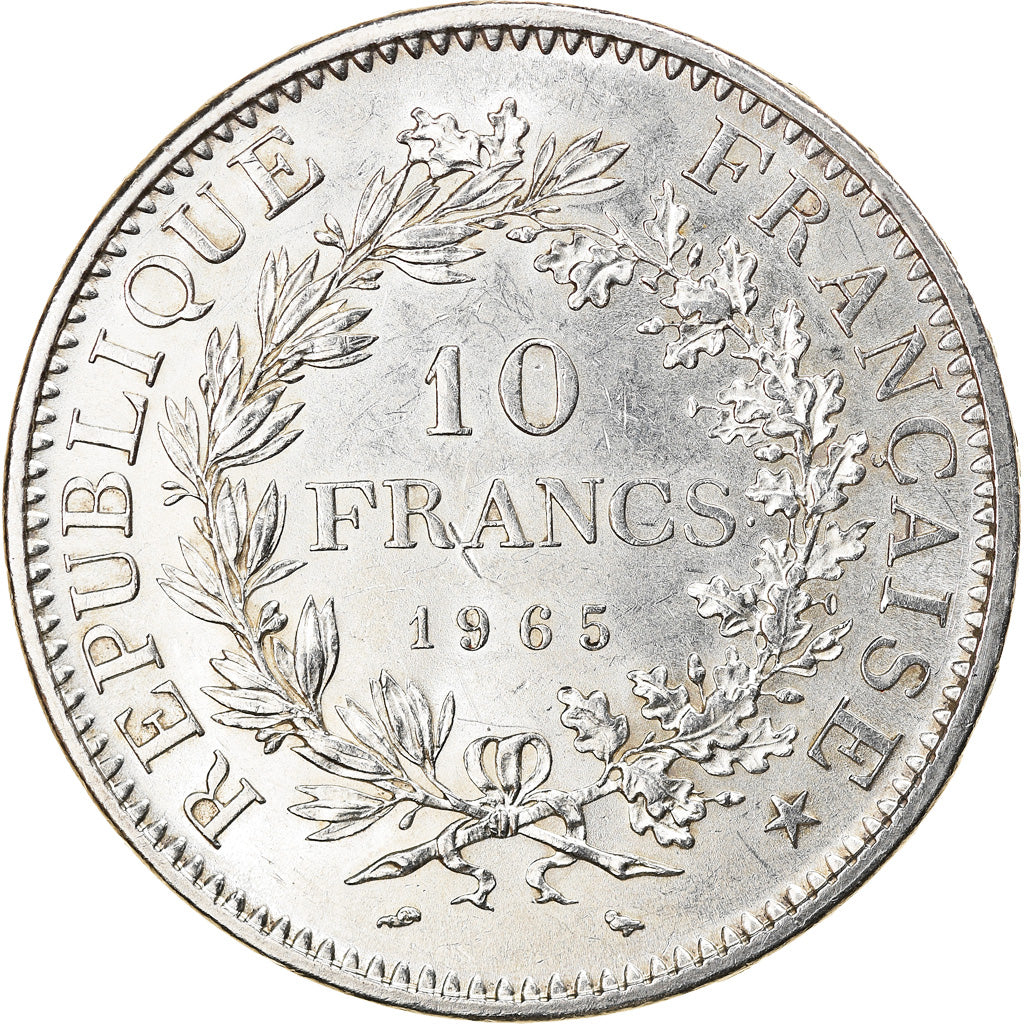 Coin, France, Hercule, 10 Francs, 1965, Paris, AU(50-53), Silver, KM:932