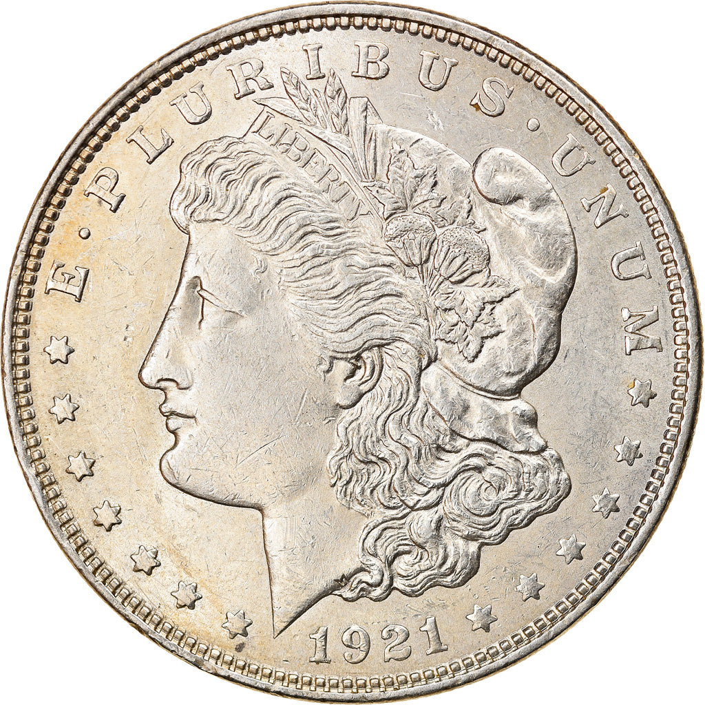 Coin, United States, Morgan Dollar, Dollar, 1921, U.S. Mint, Philadelphia