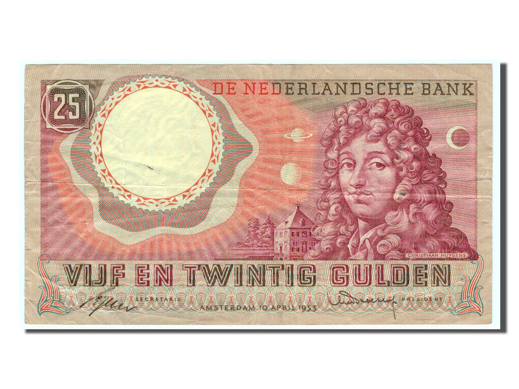 Billet, Pays-Bas, 25 Gulden, 1955, TTB