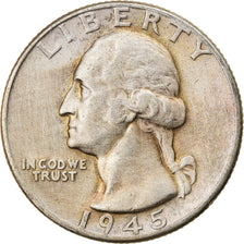 Monnaie, États-Unis, Washington Quarter, Quarter, 1945, U.S. Mint