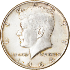 Coin, United States, Kennedy Half Dollar, Half Dollar, 1964, U.S. Mint