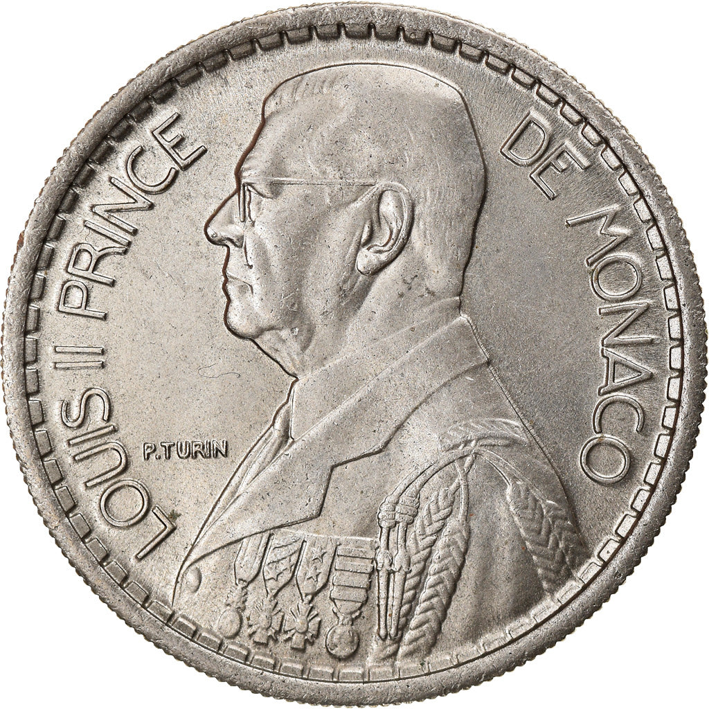 Coin, Monaco, Louis II, 10 Francs, 1946, AU(55-58), Copper-nickel, KM:123