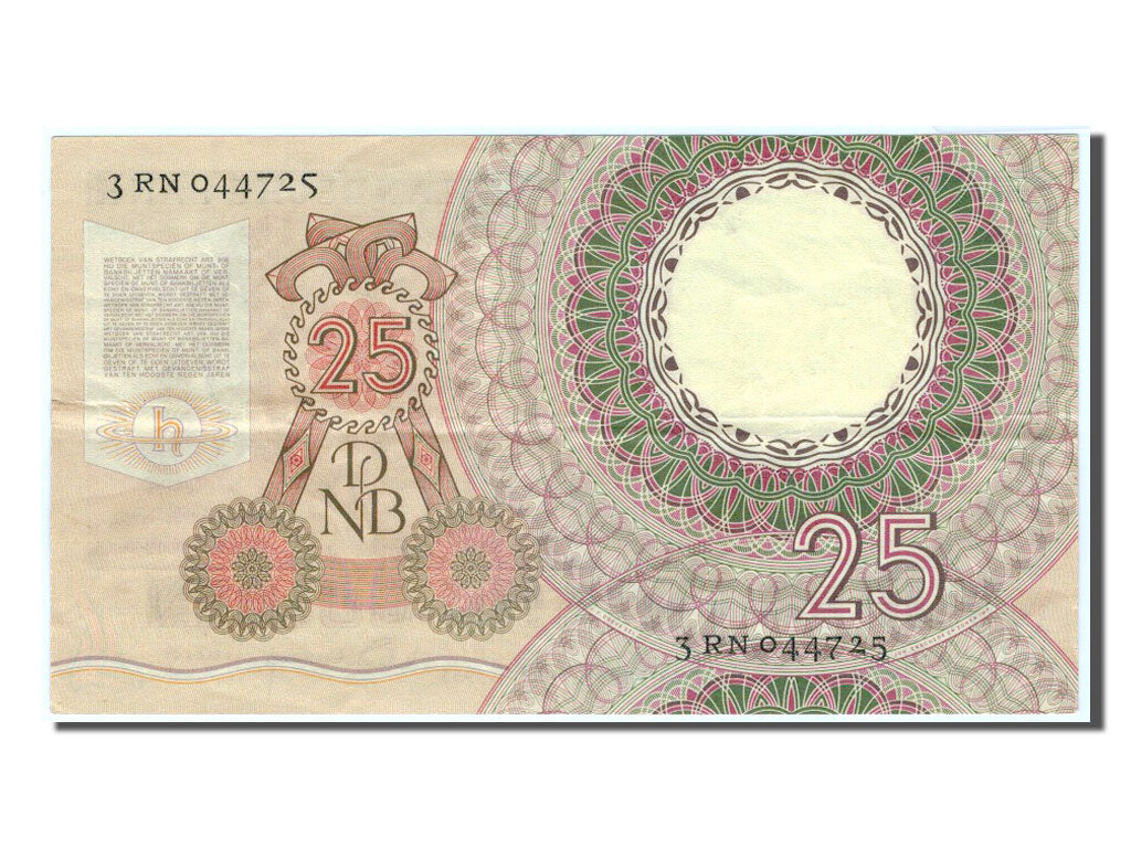 Geldschein, Niederlande, 25 Gulden, 1955, SS+
