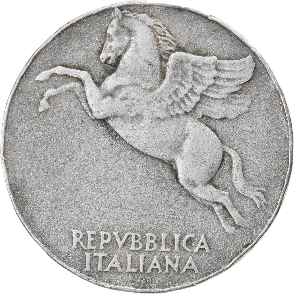 Coin, Italy, 10 Lire, 1948, Rome, VF(30-35), Aluminum, KM:90