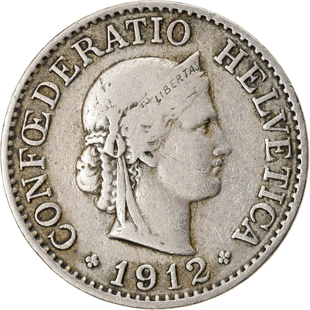 Monnaie, Suisse, 10 Rappen, 1912, Bern, TB+, Copper-nickel, KM:27