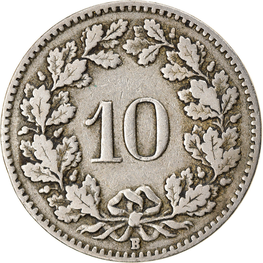 Monnaie, Suisse, 10 Rappen, 1912, Bern, TB+, Copper-nickel, KM:27