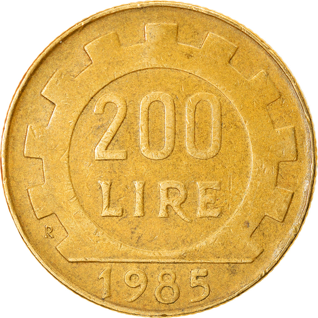 Monnaie, Italie, 200 Lire, 1985, Rome, TTB, Aluminum-Bronze, KM:105