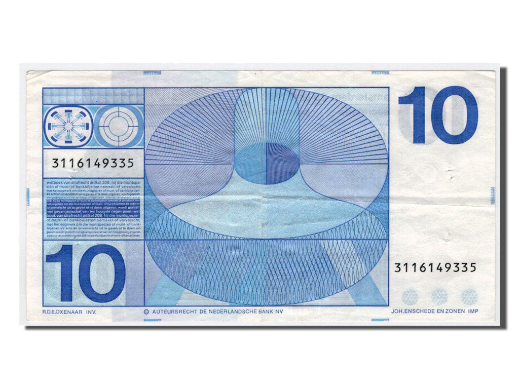 Paesi Bassi, 10 Gulden, 1968, BB