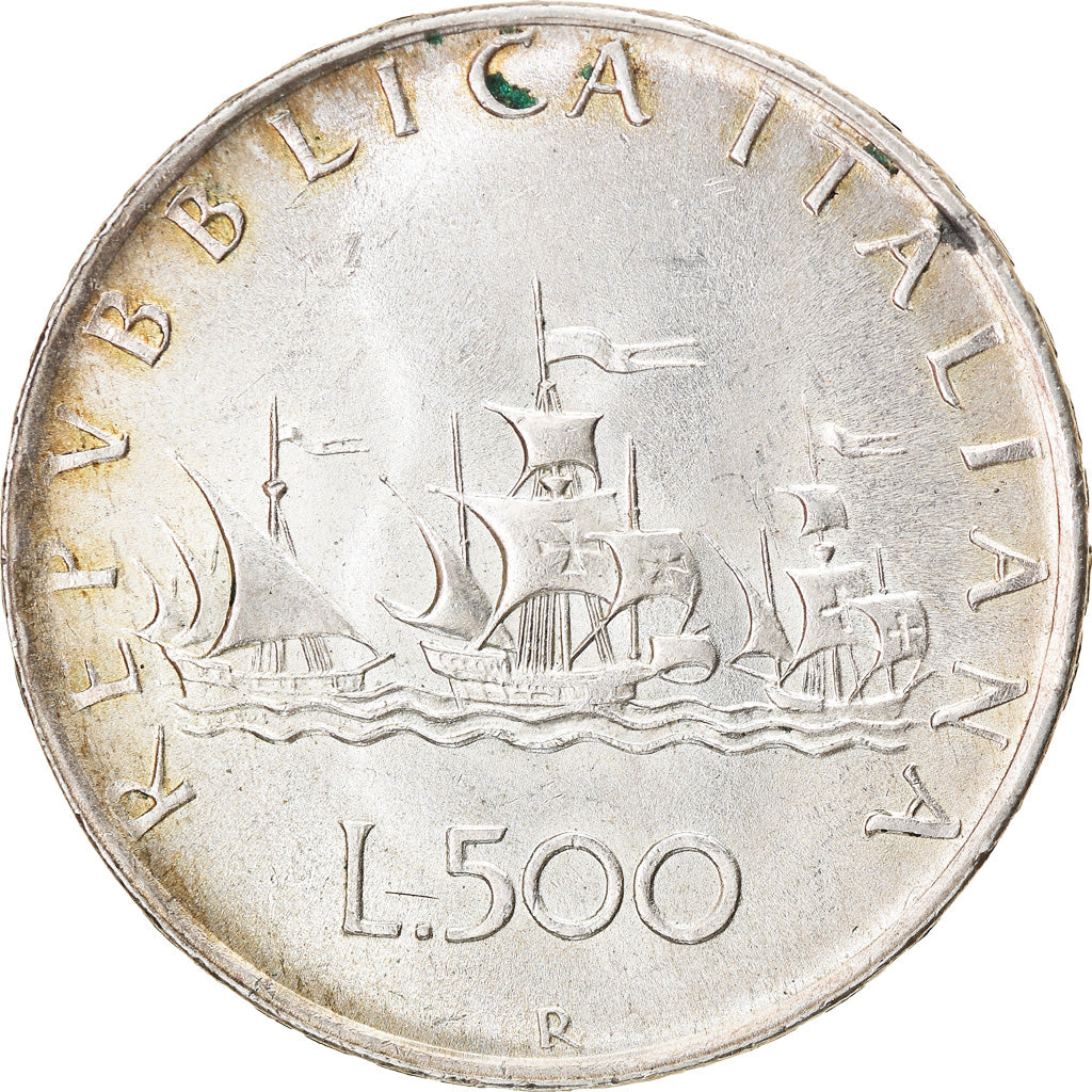 Coin, Italy, 500 Lire, 1960, Rome, EF(40-45), Silver, KM:98