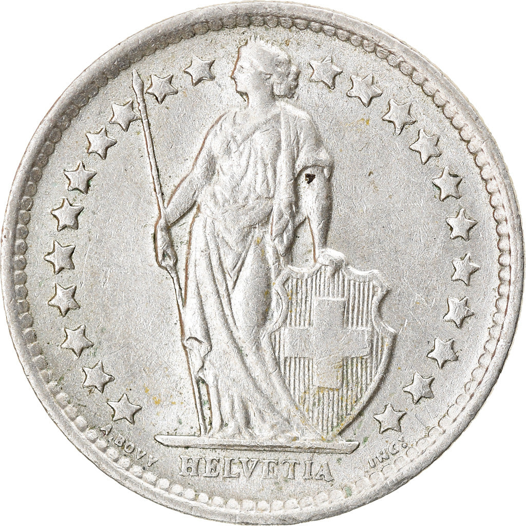 Coin, Switzerland, 1/2 Franc, 1963, Bern, EF(40-45), Silver, KM:23