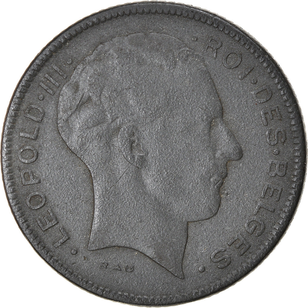 Monnaie, Belgique, 5 Francs, 5 Frank, 1941, TTB, Zinc, KM:129.1