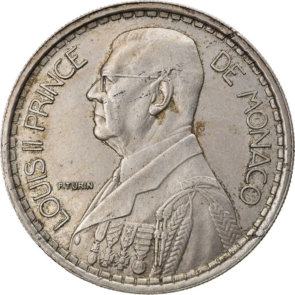 Monnaie, Monaco, Louis II, 20 Francs, Vingt, 1947, TB+, Copper-nickel, KM:124