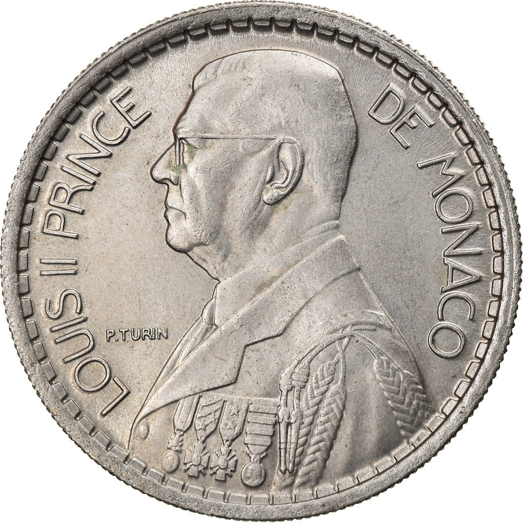 Coin, Monaco, Louis II, 10 Francs, 1946, AU(55-58), Copper-nickel, KM:123