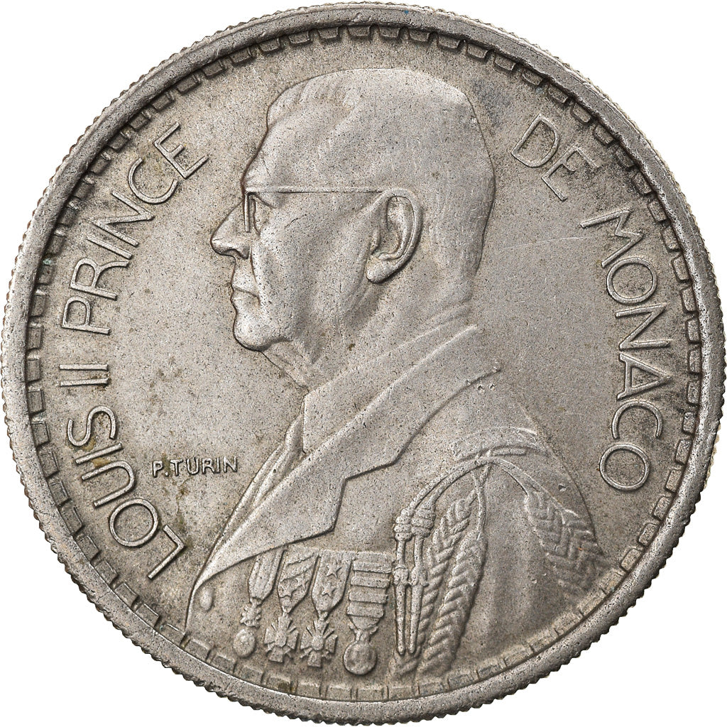 Monnaie, Monaco, Louis II, 10 Francs, 1946, TB+, Copper-nickel, Gadoury:MC136