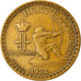 Coin, Monaco, Louis II, 2 Francs, 1924, Poissy, VF(30-35), Aluminum-Bronze