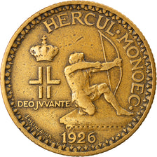 Moneta, Monaco, Louis II, 2 Francs, 1926, Poissy, MB+, Alluminio-bronzo, KM:115