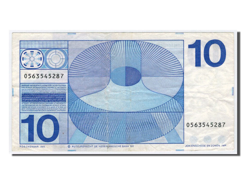 Paesi Bassi, 10 Gulden, 1968, BB