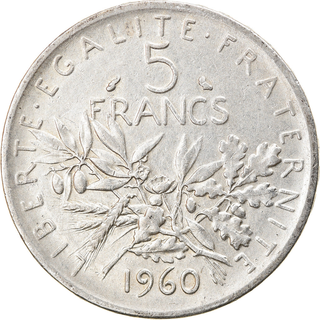 Coin, France, Semeuse, 5 Francs, 1960, Paris, EF(40-45), Silver, KM:926