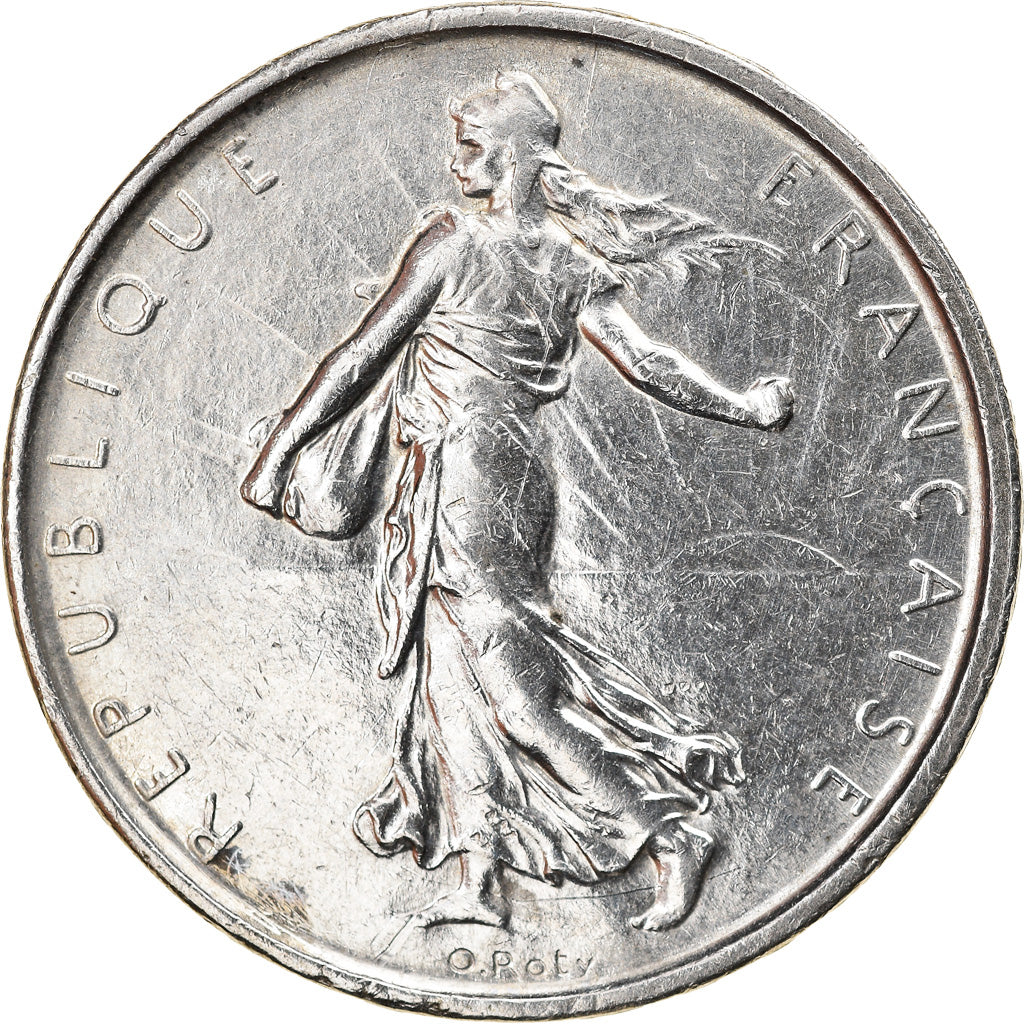 Moneda, Francia, Semeuse, 5 Francs, 1961, Paris, MBC, Plata, KM:926, Gadoury:770