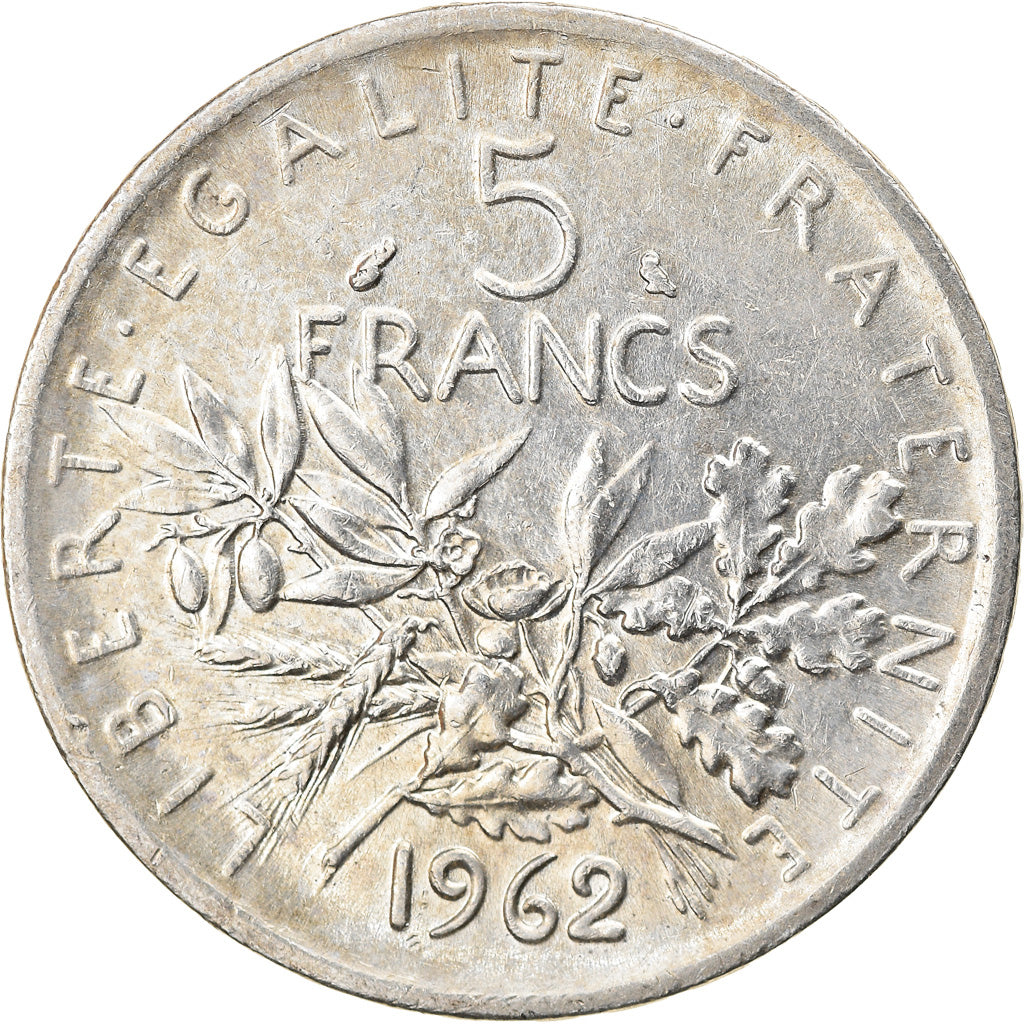 Coin, France, Semeuse, 5 Francs, 1962, Paris, EF(40-45), Silver, KM:926