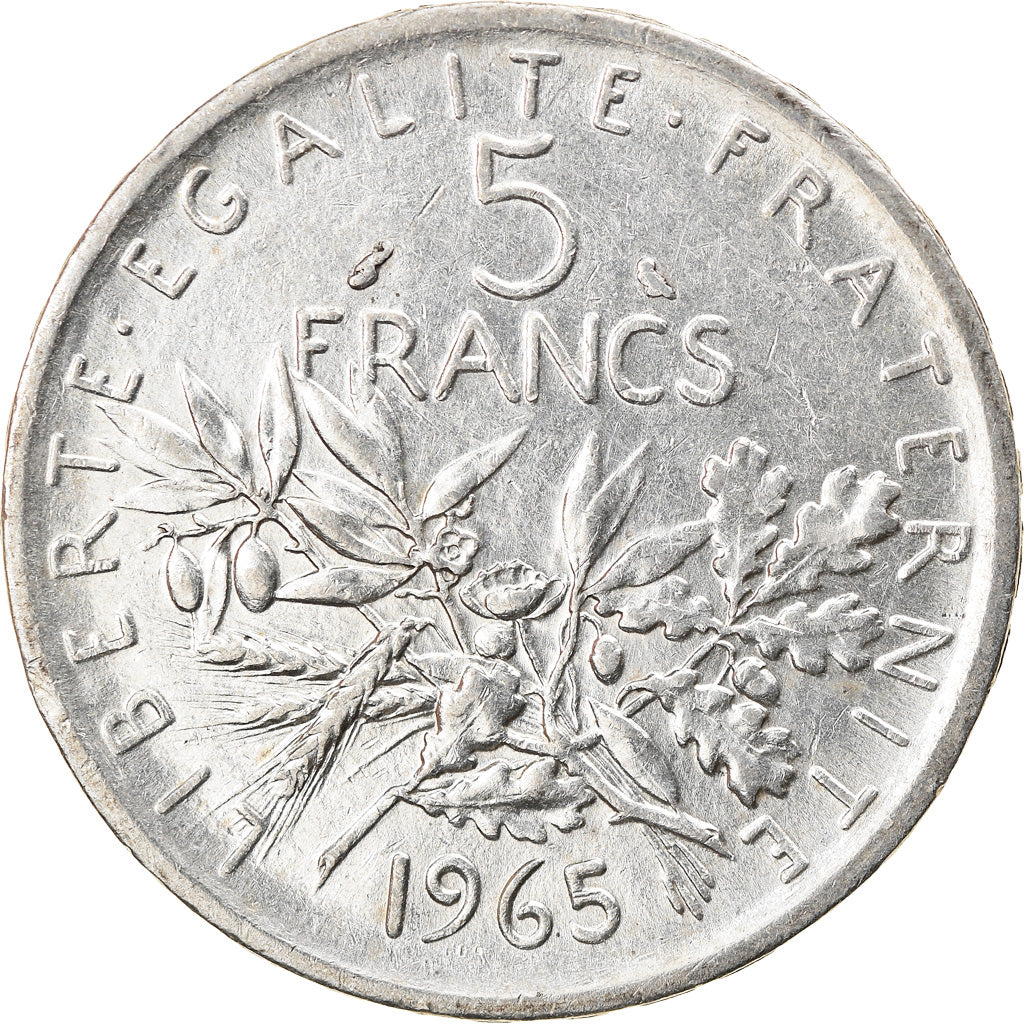 Coin, France, Semeuse, 5 Francs, 1965, Paris, EF(40-45), Silver, KM:926